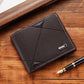 Breathable Synthetic Leather Wallet in Black Brown or Dark Coffee - Teleplus synthetic leather wallet breathable dark