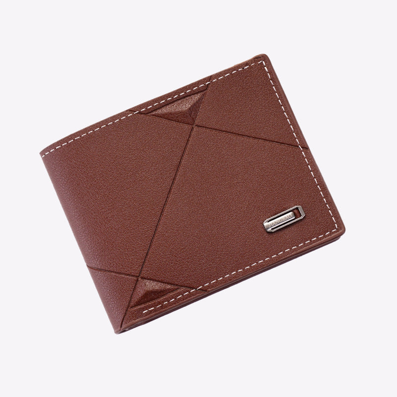 Breathable Synthetic Leather Wallet in Black Brown or Dark Coffee - Teleplus synthetic leather wallet breathable dark