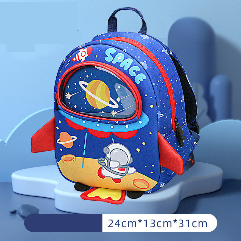 Breathable Trend Astronaut Kindergarten Anti Lost Backpack - Breathable Rocket Backpack for Tiny Space Explorers