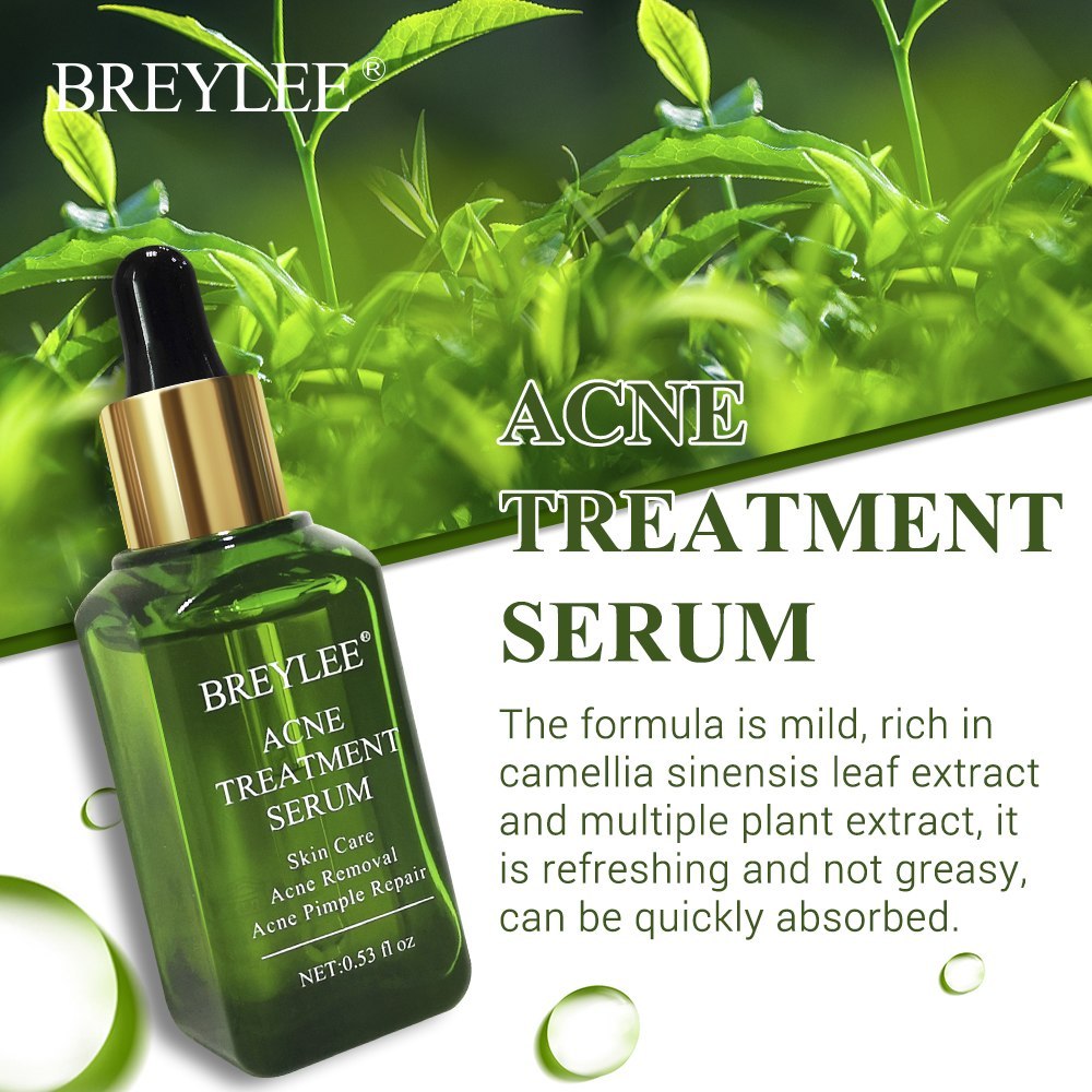 BREYLEE Acne Treatment Serum Face Facial Anti Acne Scar Removal Cream Skin Care Whitening Repair Pimple Remover