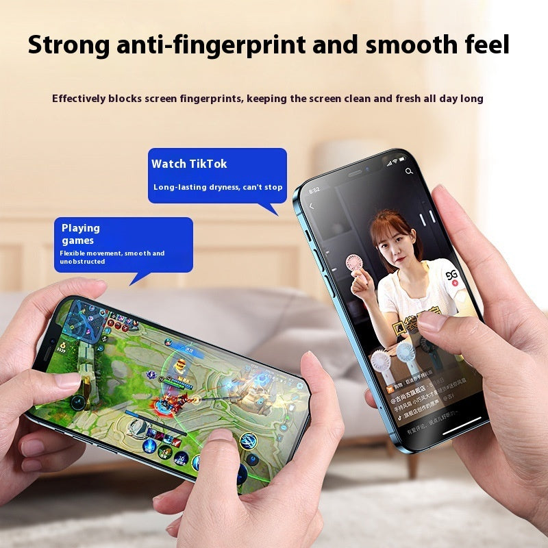 Bright Edge Diamond Frosted Matte Tempered Film for Apple 16 Series - matte tempered film