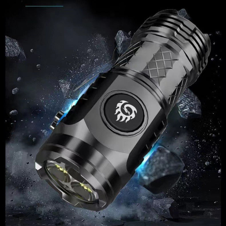 Bright Portable Outdoor Flashlight with Strong Light Rechargeable Battery - Teleplus flashlight strong light