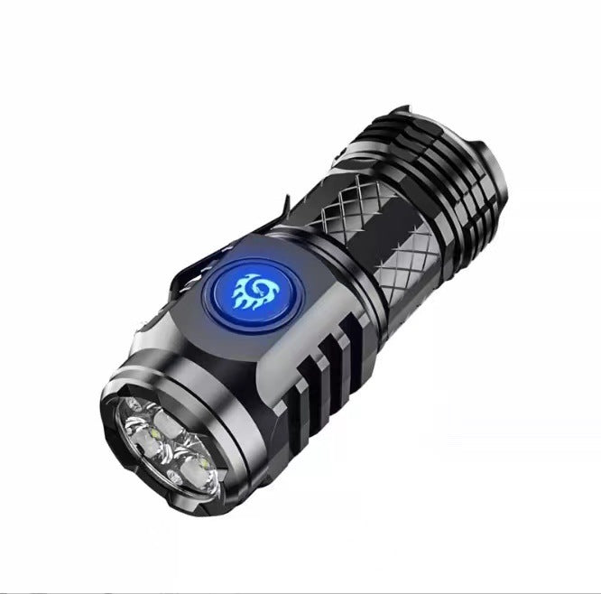 Bright Portable Outdoor Flashlight with Strong Light Rechargeable Battery - Teleplus flashlight strong light