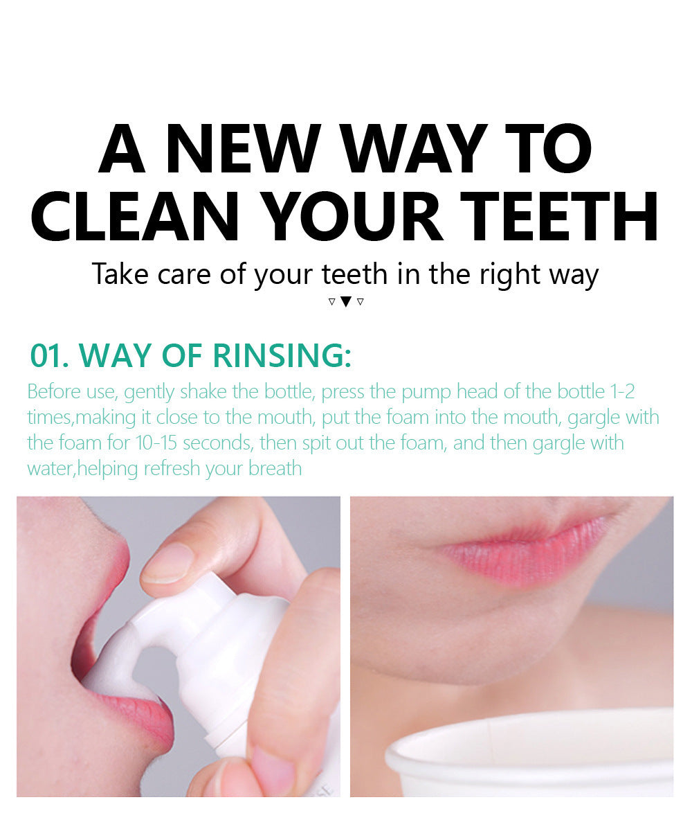 Bright White Clean Mousse Remove Yellow Stains Tooth Whitening Gel 30ml 60ml - Whitener white mousse remove yellow