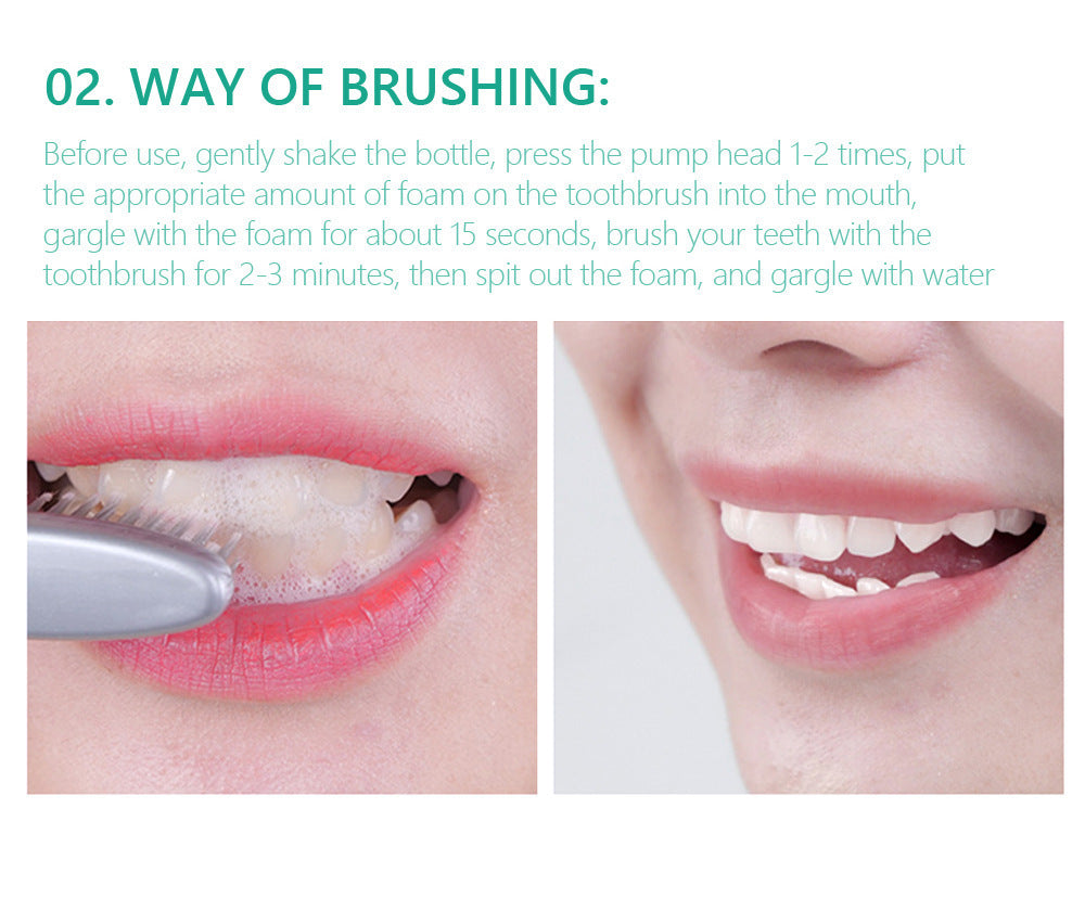 Bright White Clean Mousse Remove Yellow Stains Tooth Whitening Gel 30ml 60ml - Whitener white mousse remove yellow