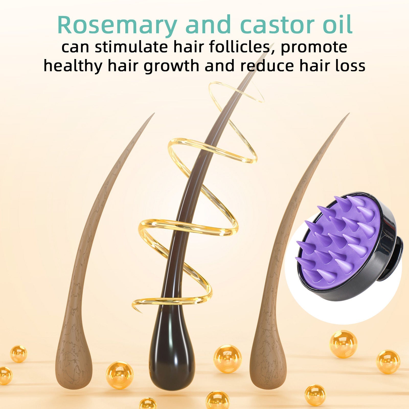 Bright Yellow Strong Hair Color with Treatment Oil and Massage Brush - Buy