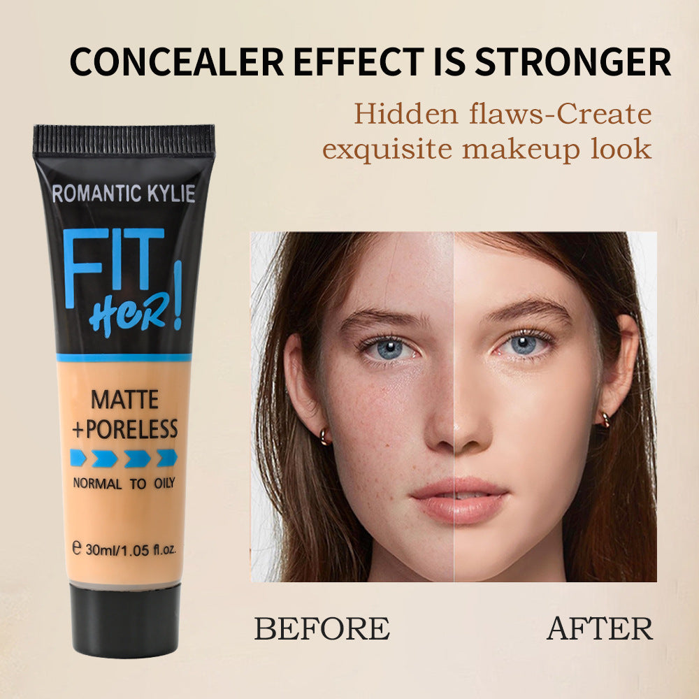 Brightening Lasting Liquid Foundation with Repair Concealer Matte - Teleplus repair concealer matte brightening lasting