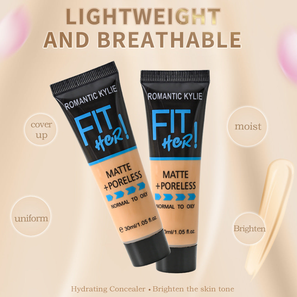 Brightening Lasting Liquid Foundation with Repair Concealer Matte - Teleplus repair concealer matte brightening lasting
