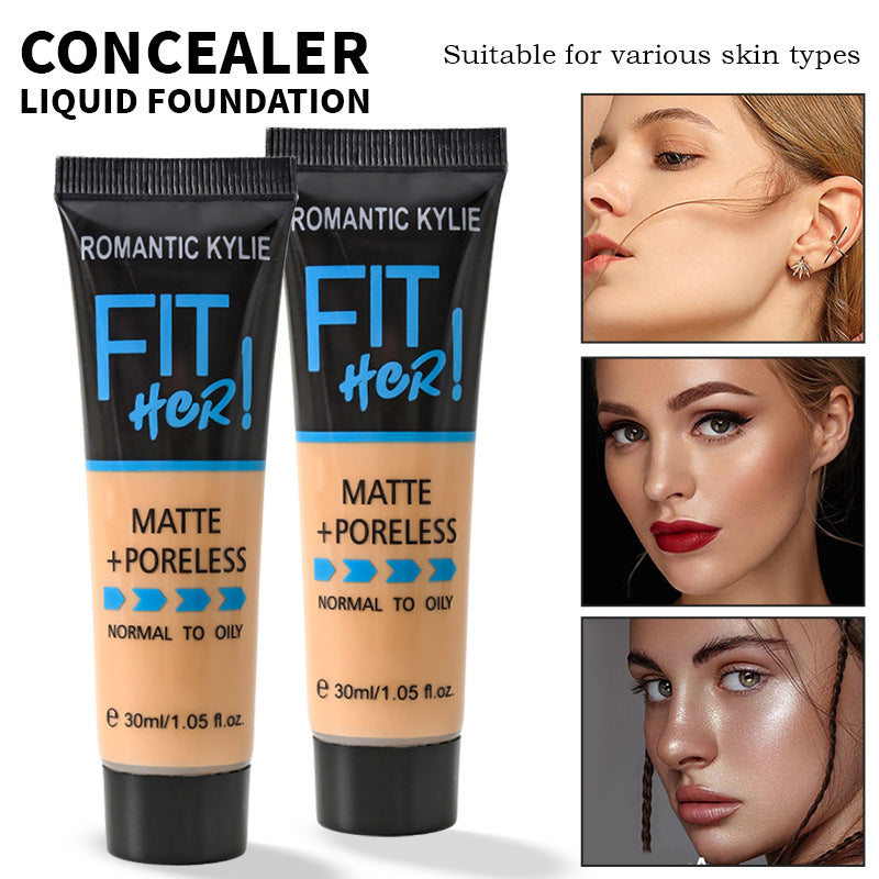 Brightening Lasting Liquid Foundation with Repair Concealer Matte - Teleplus repair concealer matte brightening lasting