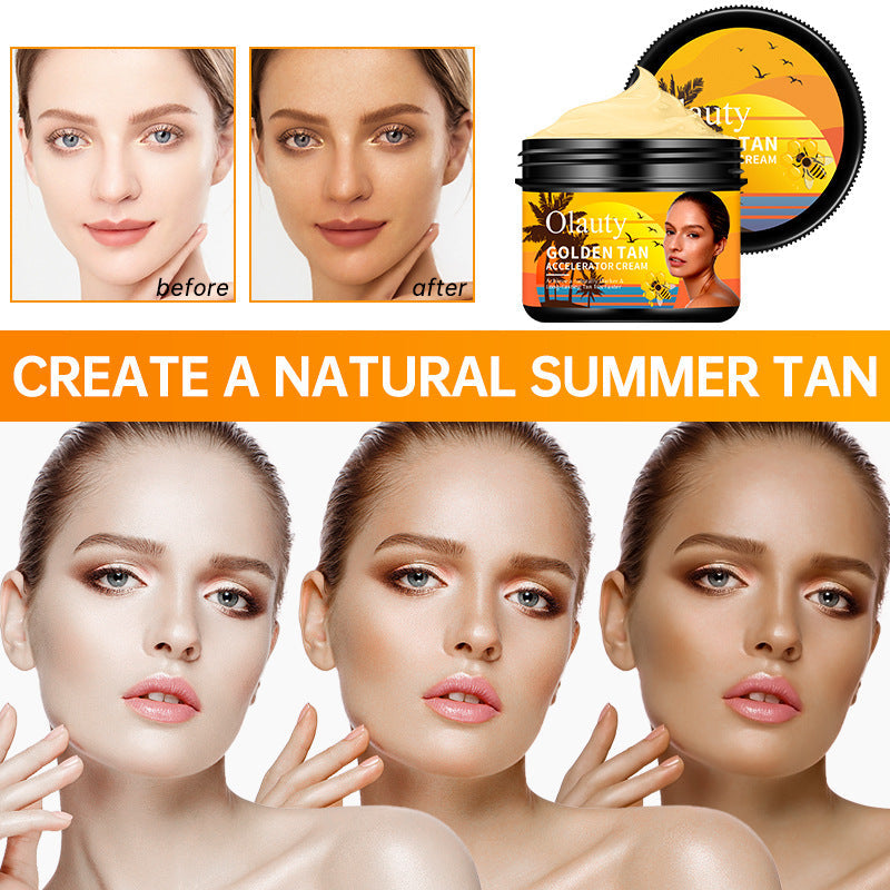 Bronze Beach Swimming Sun Tanning Cream for Ladies 40g - sun tanning cream bronze beach swimming