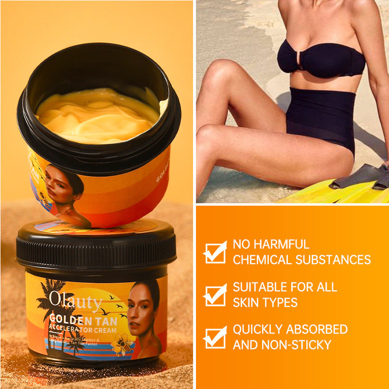 Bronze Beach Swimming Sun Tanning Cream for Ladies 40g - sun tanning cream bronze beach swimming