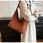 Brown and Purplish Red Suede Shoulder Bag with Polyester Suitcase Style - Teleplus tote bag suede shoulder