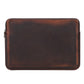 Brown Leather Laptop Sleeve Case for MacBook Pro 15 16 and iPhone Compatible - Teleplus