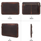 Brown Leather Laptop Sleeve Case for MacBook Pro 15 16 and iPhone Compatible - Teleplus
