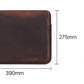 Brown Leather Laptop Sleeve Case for MacBook Pro 15 16 and iPhone Compatible - Teleplus