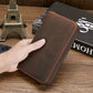 Brown Leather Wallet for Business and Daily Use in the United States - Retro For Men Who Can’t Find Their Stuff united