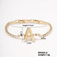 Buckle English Letter Bracelet Female Zircon - Buckle English Letter Bracelet with Zircon Jewelry