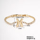 Buckle English Letter Bracelet Female Zircon - Buckle English Letter Bracelet with Zircon Jewelry