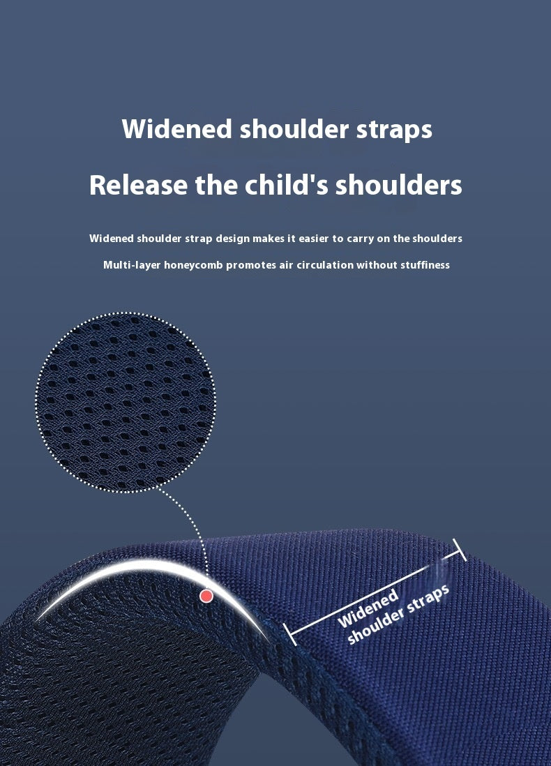 Burden-reducing Spine Protection Children Backpack - Backpack That Cares for Kids’ Spines with Oxford Cloth