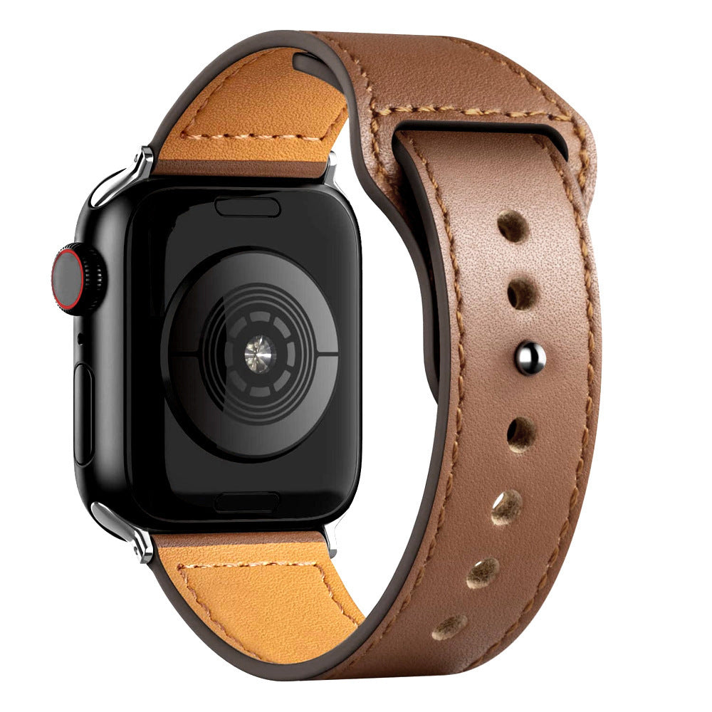 Business Clinch Cow Leather Watch Strap - Business Clinch Cow Leather Watch Strap for Apple Watch