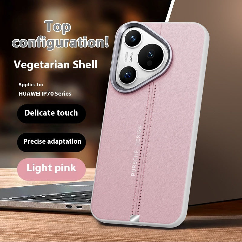 Business Leather Magnetic Phone Case with Anti-Fall and Fingerprint Protection - Teleplus business leather magnetic