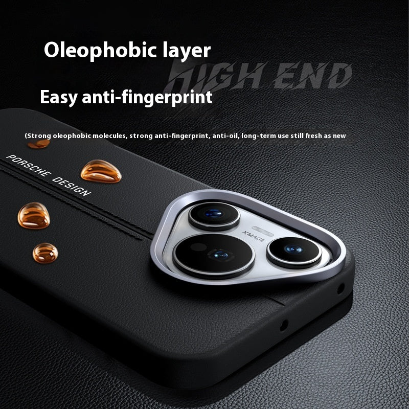 Business Leather Magnetic Phone Case with Anti-Fall and Fingerprint Protection - Teleplus business leather magnetic