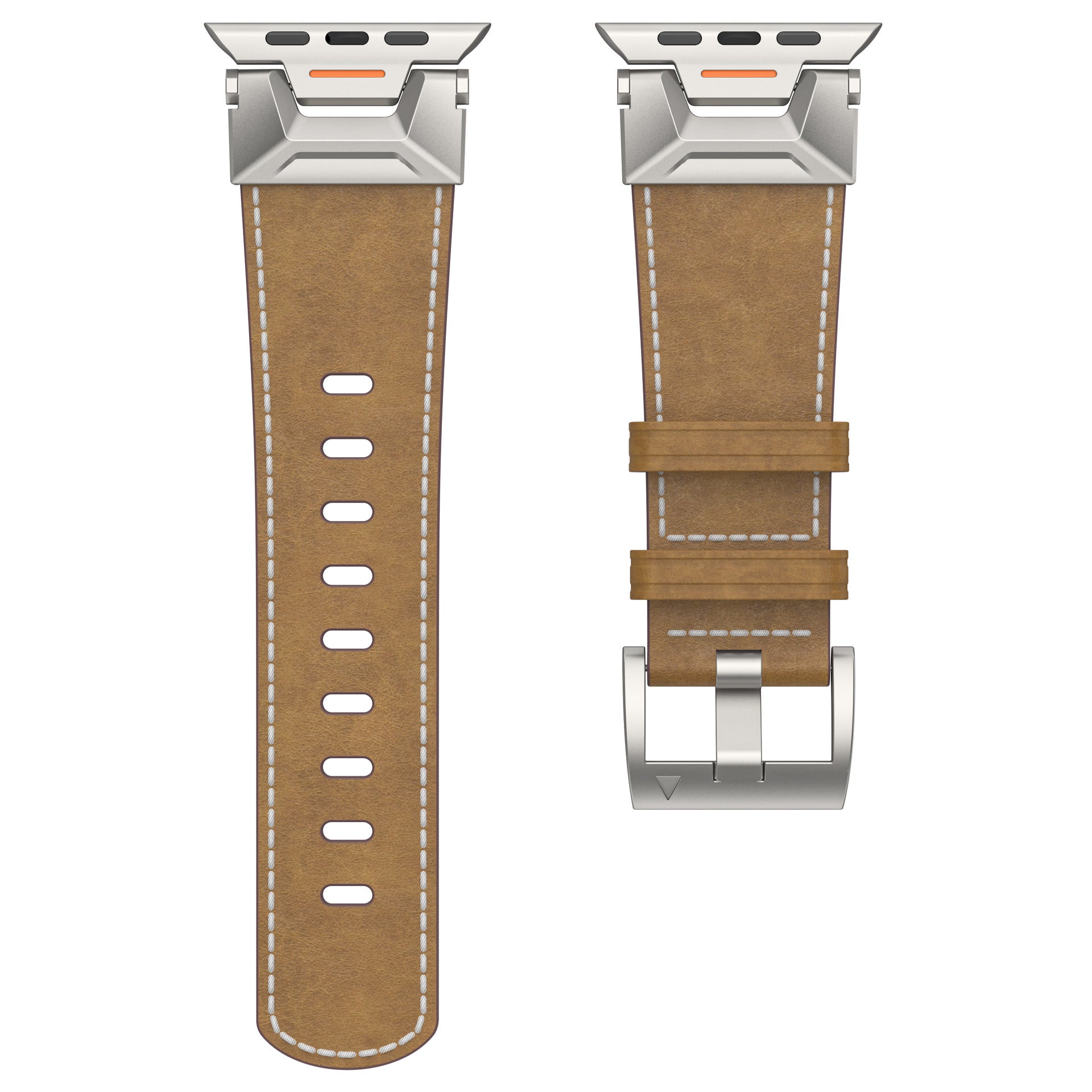 Business Style Functional Belt Watch Band - Business Style Functional Belt Watch Band in Crazy Horse