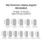 Butterfly Diamond White French Wear Nail Sticker Set for Finished Nails - wear nail finished butterfly diamond white