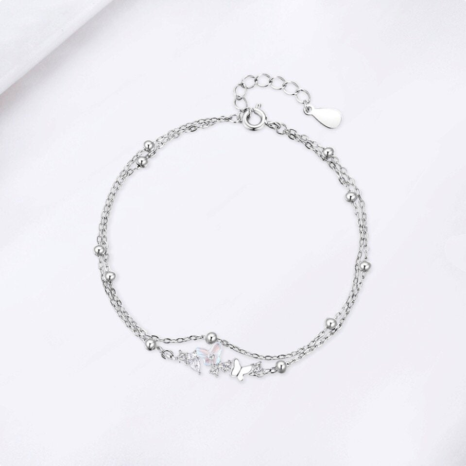 Butterfly Double-layer Bracelet Women’s Fashion Exquisite - Butterfly Double-layer Bracelet for Women’s Fashion