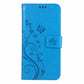 Butterfly Embossed Protective Leather Case Flip Cover Phone Case - Butterfly Embossed Phone Case with Shockproof Design