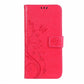 Butterfly Embossed Protective Leather Case Flip Cover Phone Case - Butterfly Embossed Phone Case with Shockproof Design