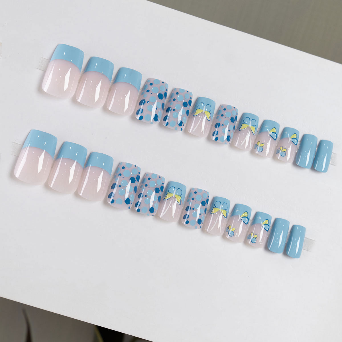 Butterfly Glitter Wear Nail Art Kit with Armor Stickers and Accessories - Teleplus butterfly glitter wear armor nail