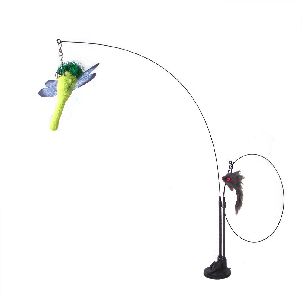 Butterfly Gray Mouse and Green Animal Figurines Set - gray mouse green butterfly blue flying fish