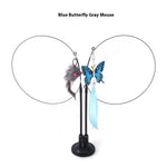 Butterfly Gray Mouse and Green Animal Figurines Set - gray mouse green butterfly blue flying fish