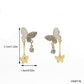 Butterfly Tassel Niche Design Ins Style Minimalist Earrings - Fluttering Chic Minimalist Butterfly Tassel Earrings