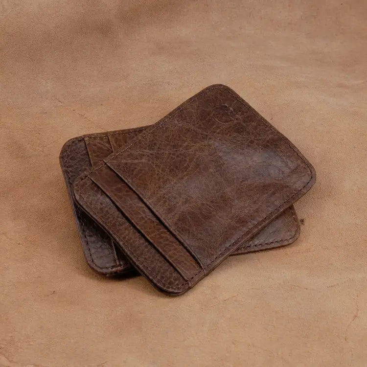 Stume da cistina a strati con finitura in cera d'olio vintage per uomini e donne