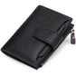 Women’s Leather Short Wallet European And American Milled First Layer Cowhide Wallet Wallet - Layer Cowhide Wallets