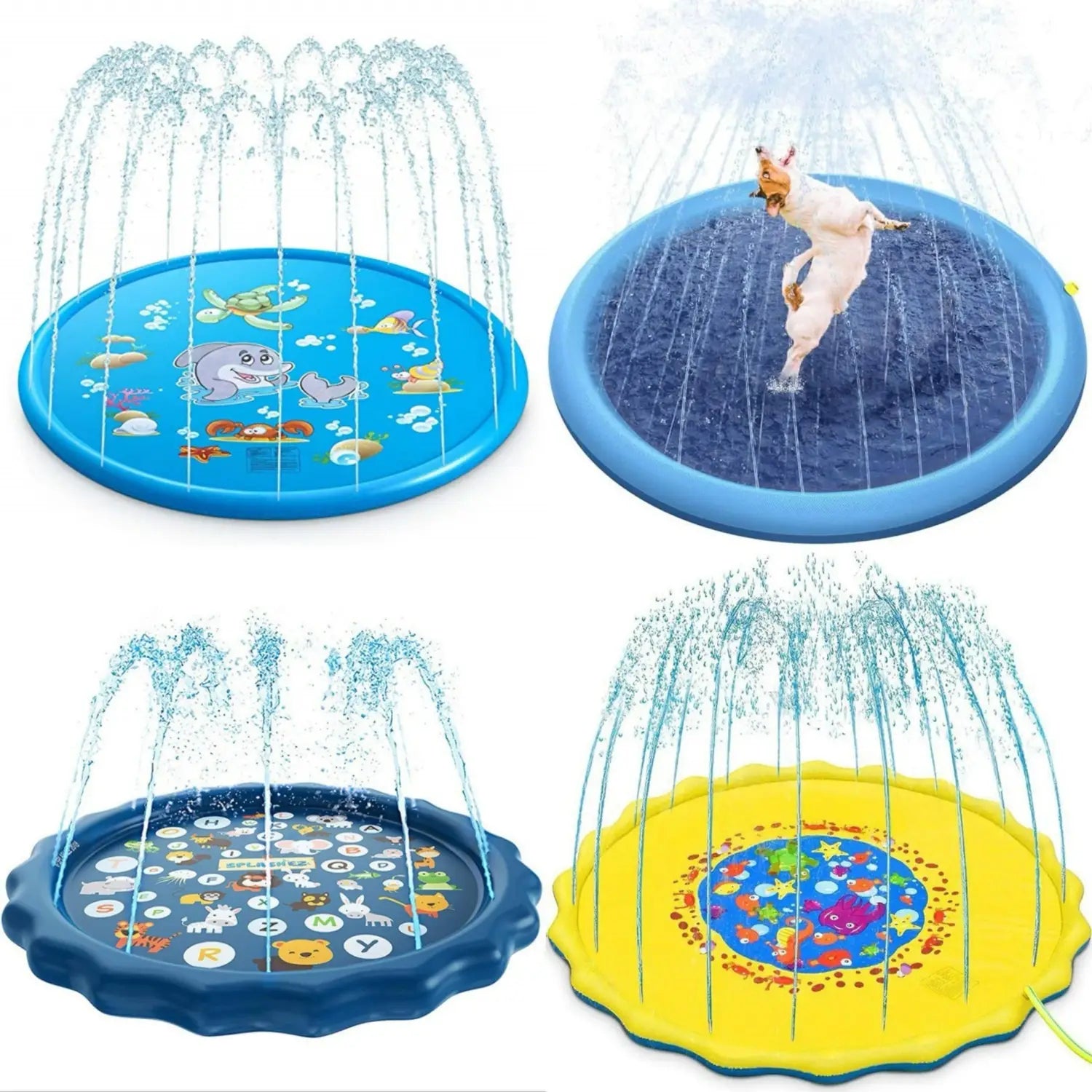 Dog Water Spray Pad Outdoor Splash Toy for Pets Summer Cooling Mat