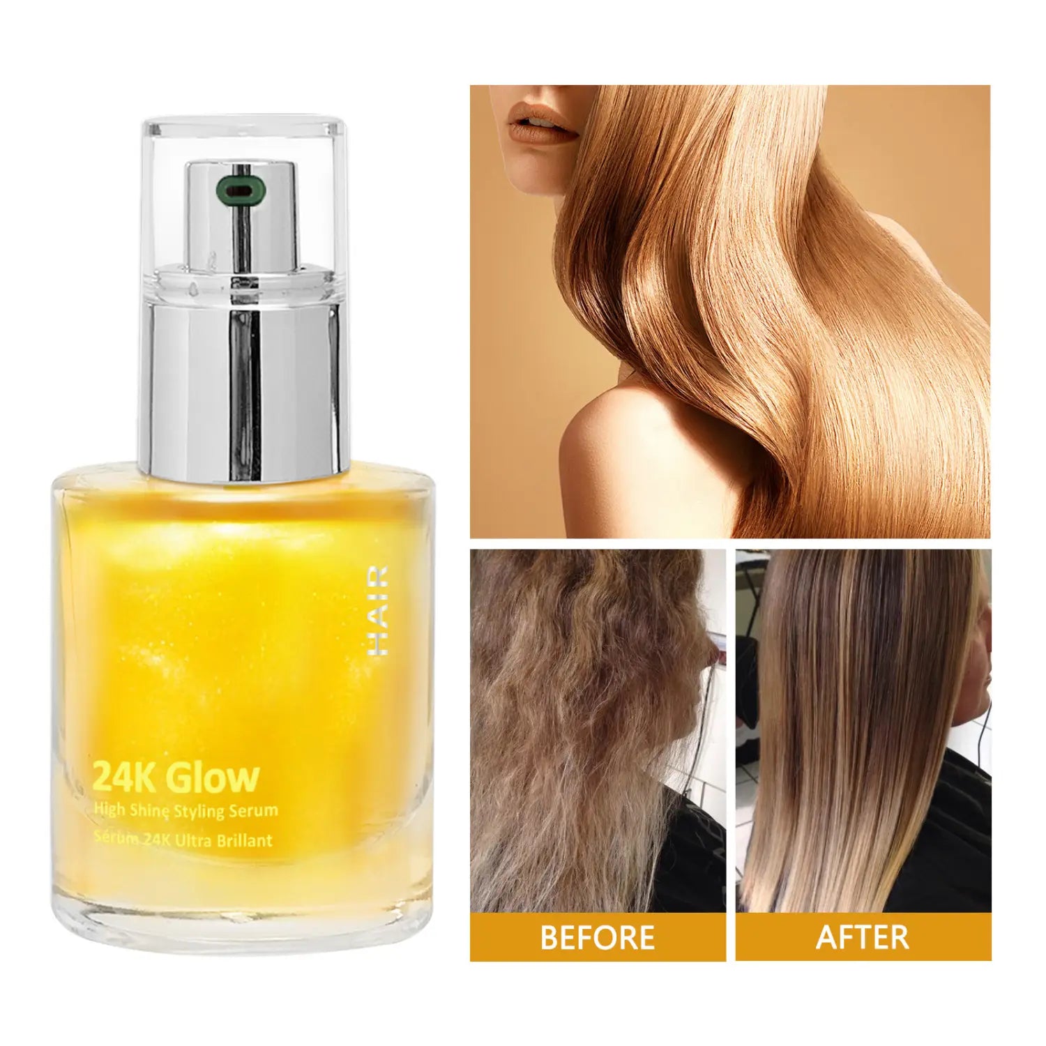 Juuksehoolduse eeterlik õli frizzi juhtimiseks ja kuldlindi töötlemiseks