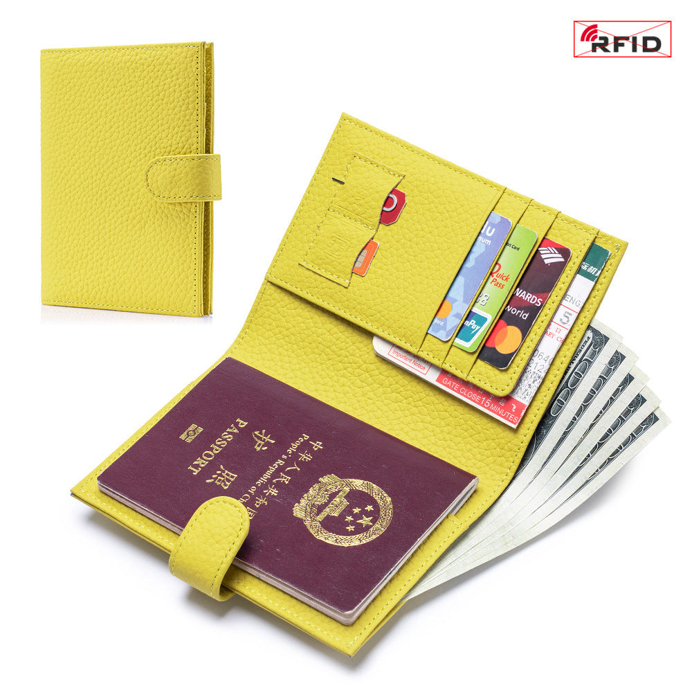 Leather Ultra-thin Passport Bag RFID Multifunctional - Passport Bag That’s Thinner Than Your Excuses