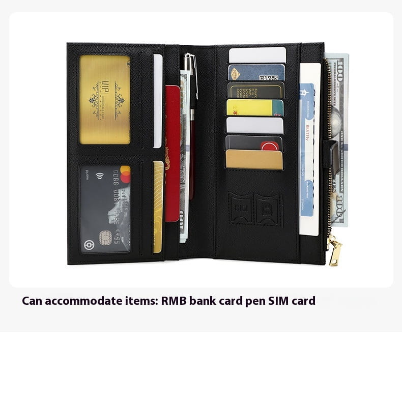 Waterproof Leather Wallet for Men and Women with RFID Blocking Protection