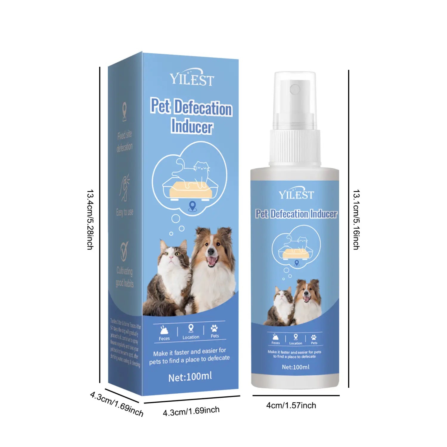 Koirasuihku 100 ml: n lemmikkien immuuni pureman jakkaran indusoija Hot Mark Training Solution