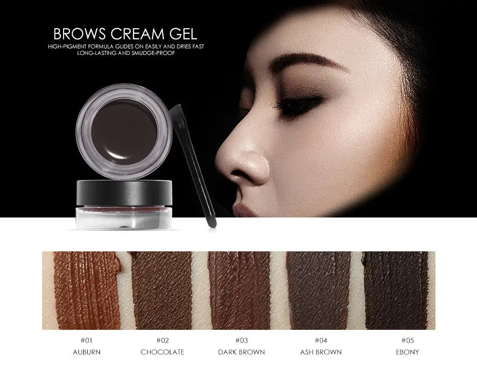 Double Layer Brow Cream and Eyebrow Dye Kit for Universal Skin