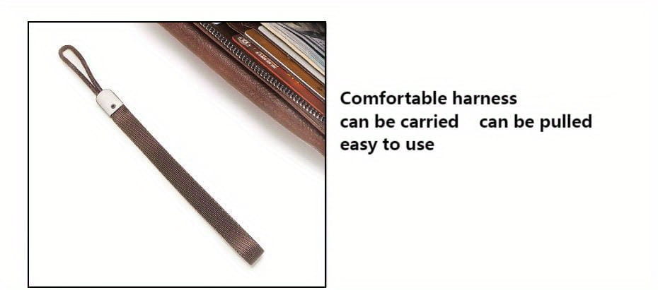 Men’s Wallet with Zipper for Cards and Phones in the United States