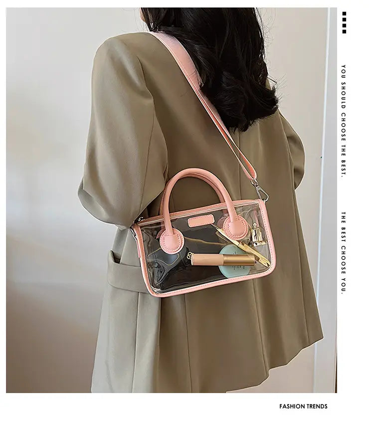 Liten plastreisekoffer Skulderveske for kvinner barn håndbagasje 23cm