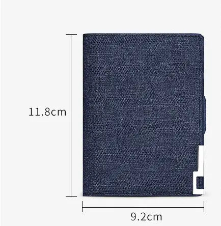 Denim Wallet for Men with Card Slots and Coin Pocket in Blue or Black