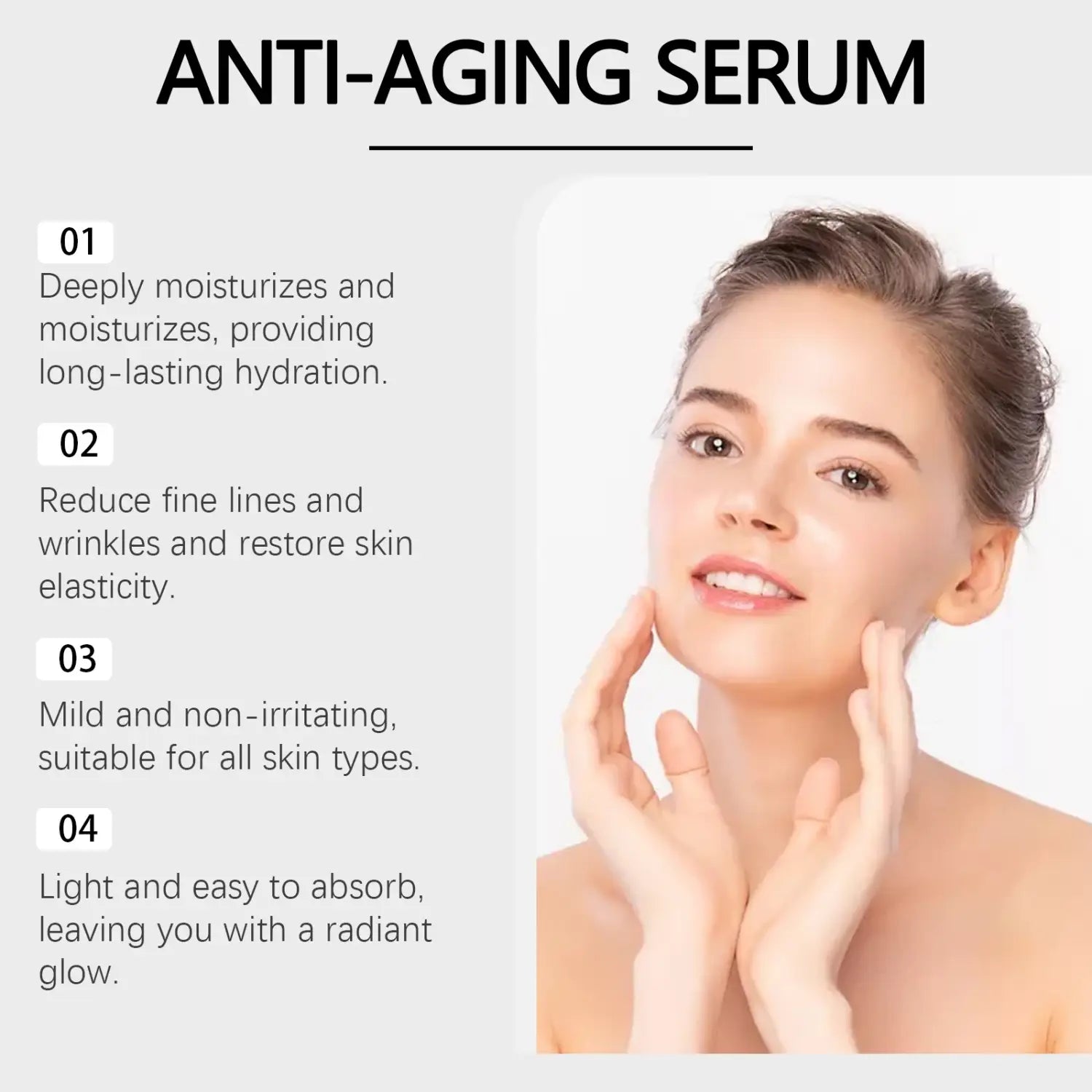 Firming Roller Suit Facial Hydrating Essence with Vitamin E and Tea Tree Oil