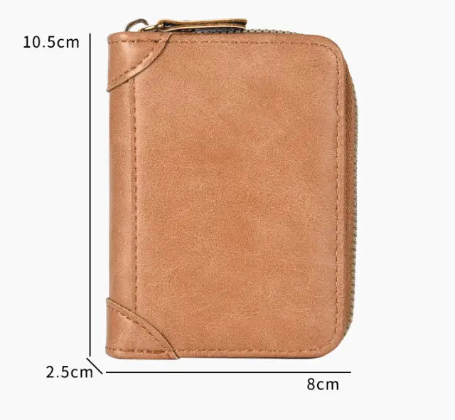 Retro PU nahakaardihoidja, kellel on mitu pesa meestele ja naistele