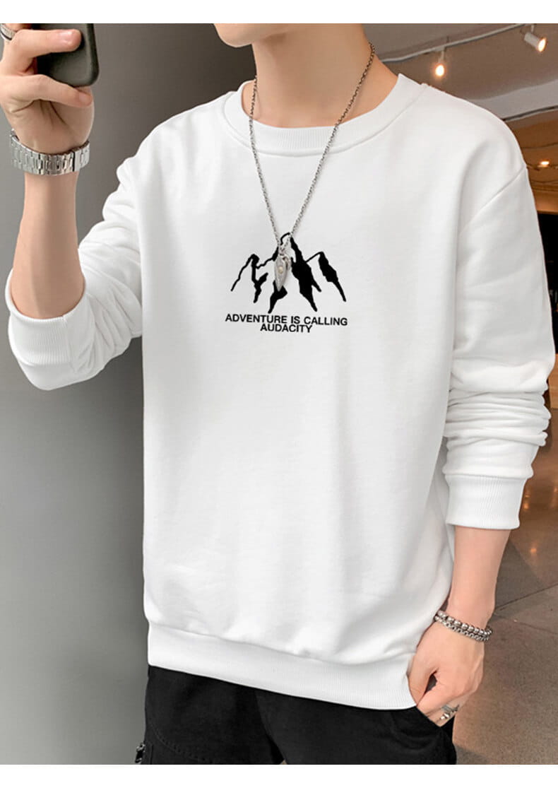 Meeste pikkade varrukatega pulloveri polüester dressipluus mitmes värvitoonis pluss suurused