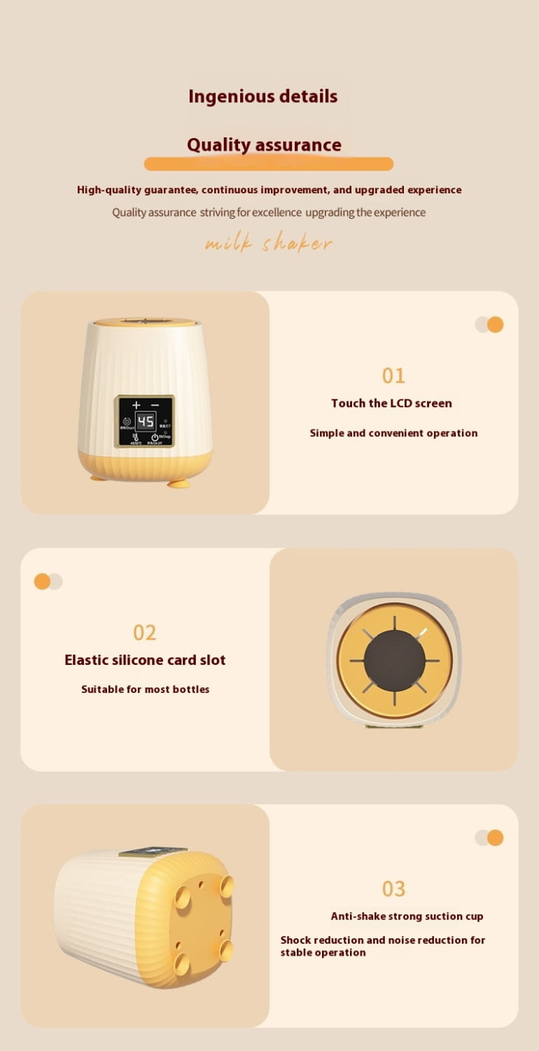 Baby Automatic Formula Milk Maker with USB Charging and Multiple Settings